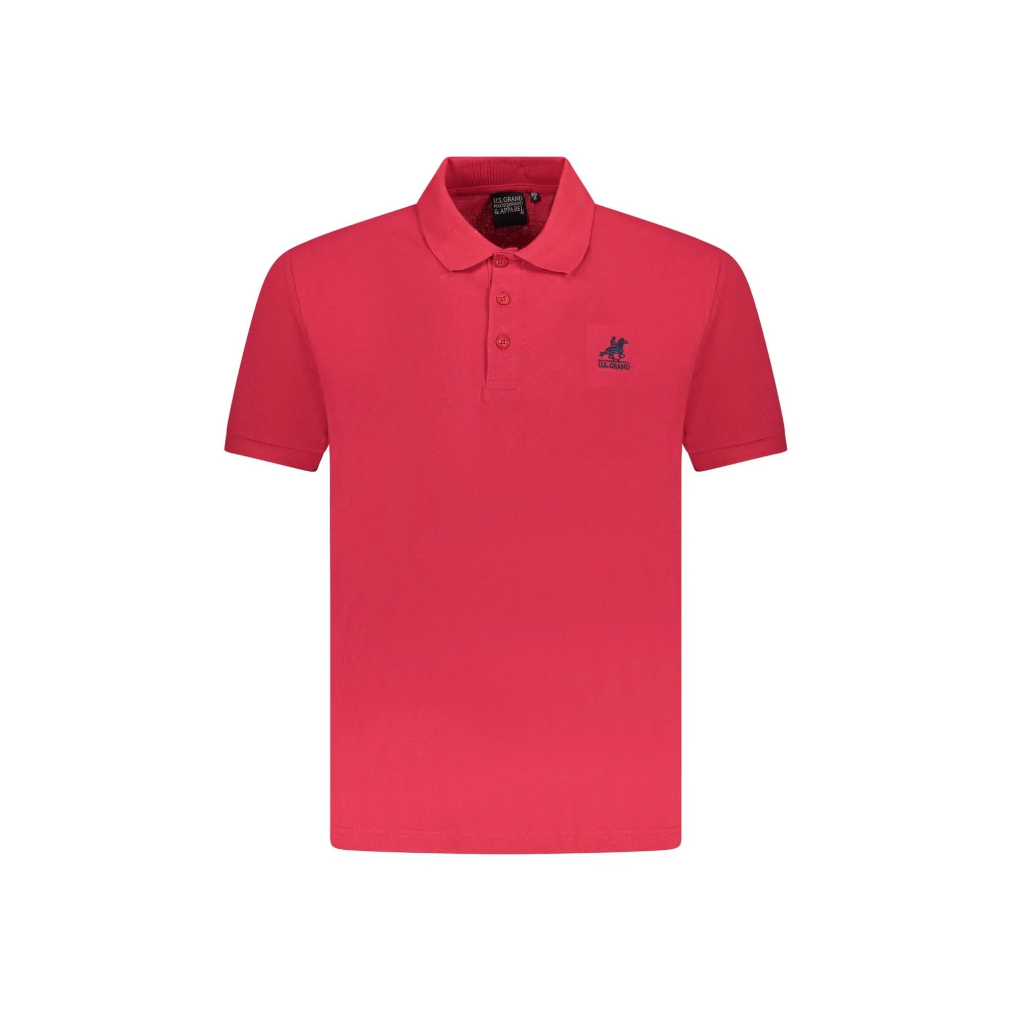 U.S. GRAND POLO POLO MANICHE CORTE UOMO ROSSO