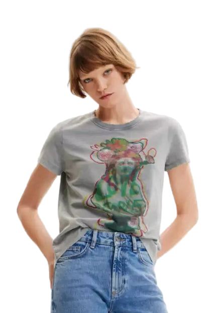 Desigual T-Shirt donna grigio