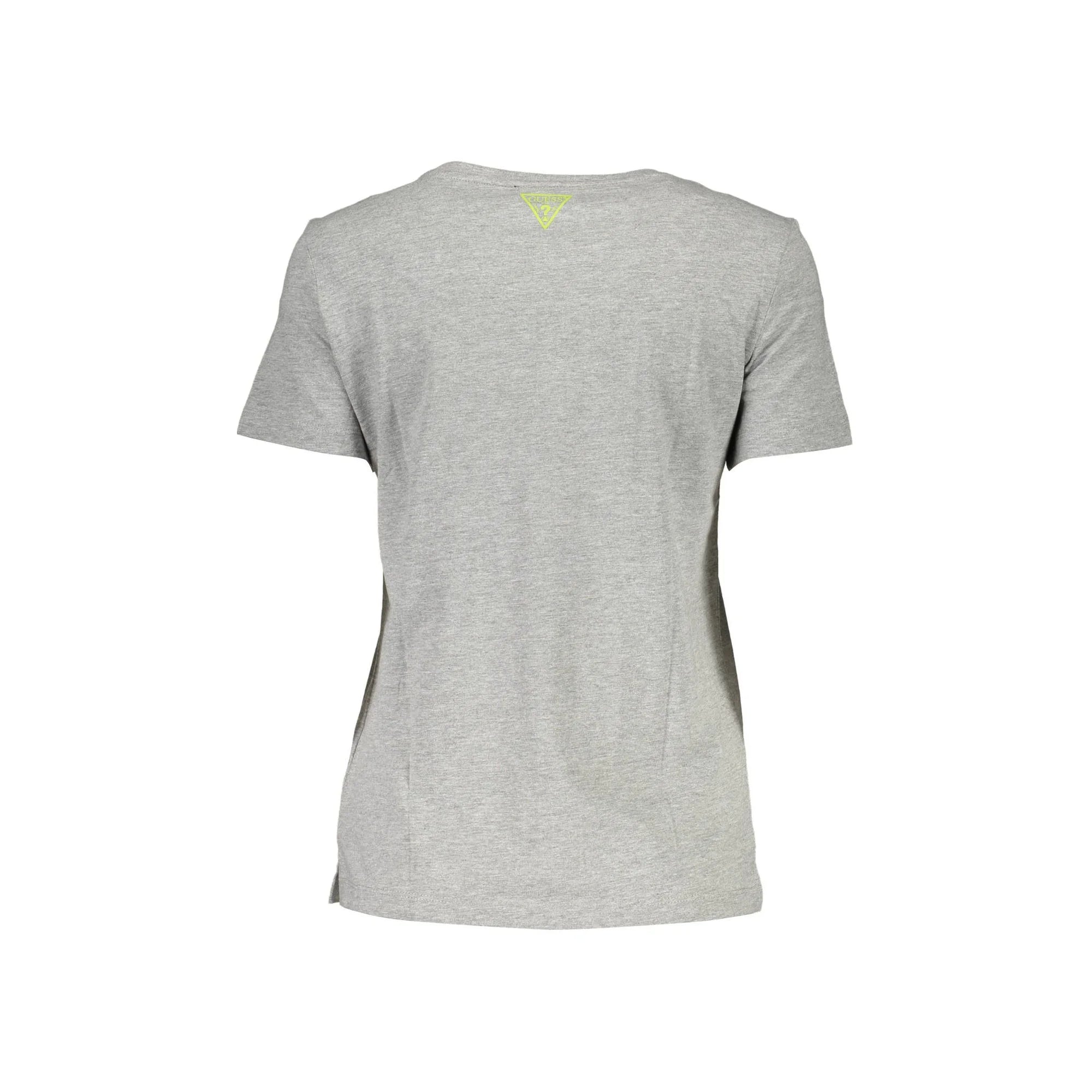 GUESS JEANS T-SHIRT MANICHE CORTE DONNA GRIGIO