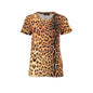 Cavalli Class T-Shirt Maniche Corte Donna Arancione Stampa Logo - foto prodotto