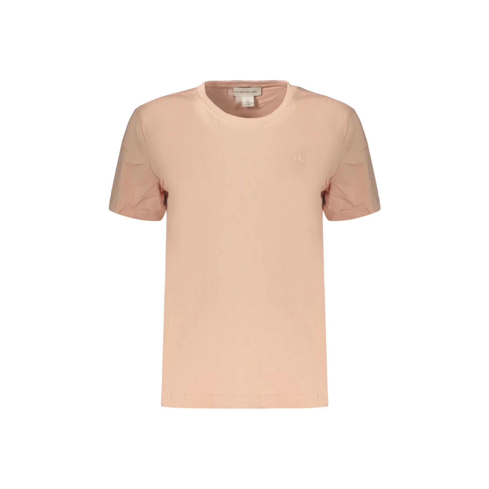 CALVIN KLEIN T-SHIRT MANICHE CORTE DONNA ROSA