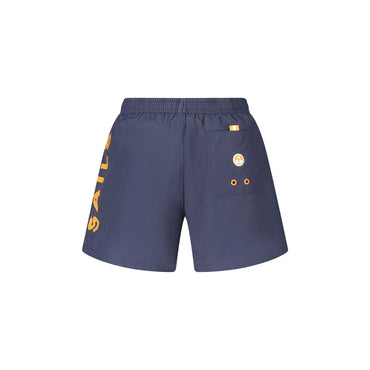 North Sails Costume da Mare Uomo Blu Stampa Logo - vista 2