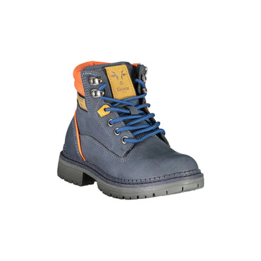 CARRERA Stivaletti Uomo Blu con Lacci, Zip Laterale e Dettagli a Contrasto - vista 2