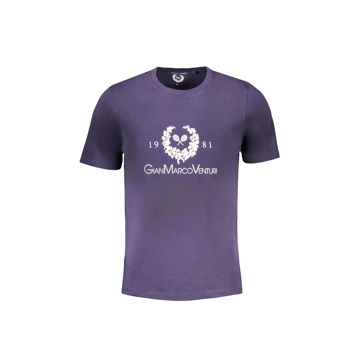 Gian Marco Venturi T-Shirt Maniche Corte Uomo Blu Stampa - foto prodotto