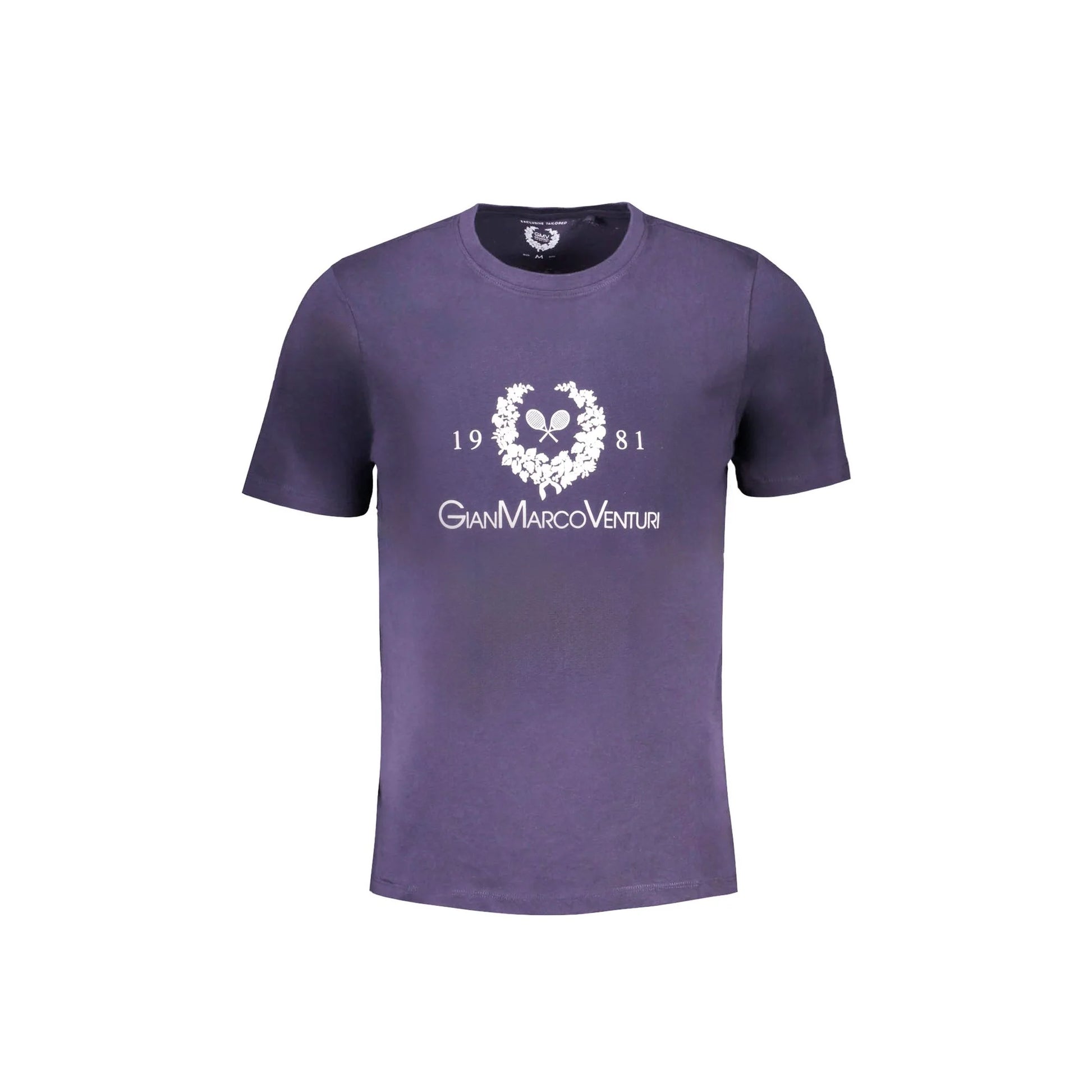 Gian Marco Venturi T-Shirt Maniche Corte Uomo Blu Stampa - foto prodotto