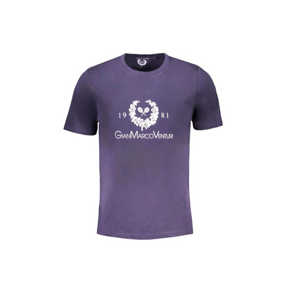 Gian Marco Venturi T-Shirt Maniche Corte Uomo Blu Stampa - foto prodotto