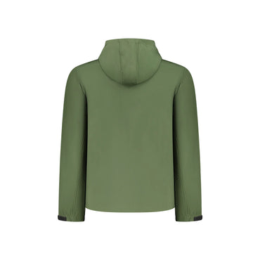 U.S. Grand Giubbotto Uomo Verde Soft Shell Cappuccio Tasche Logo Giubbotti e Giacche - vista 2