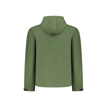 U.S. Grand Giubbotto Uomo Verde Soft Shell Cappuccio Tasche Logo Giubbotti e Giacche - vista 2