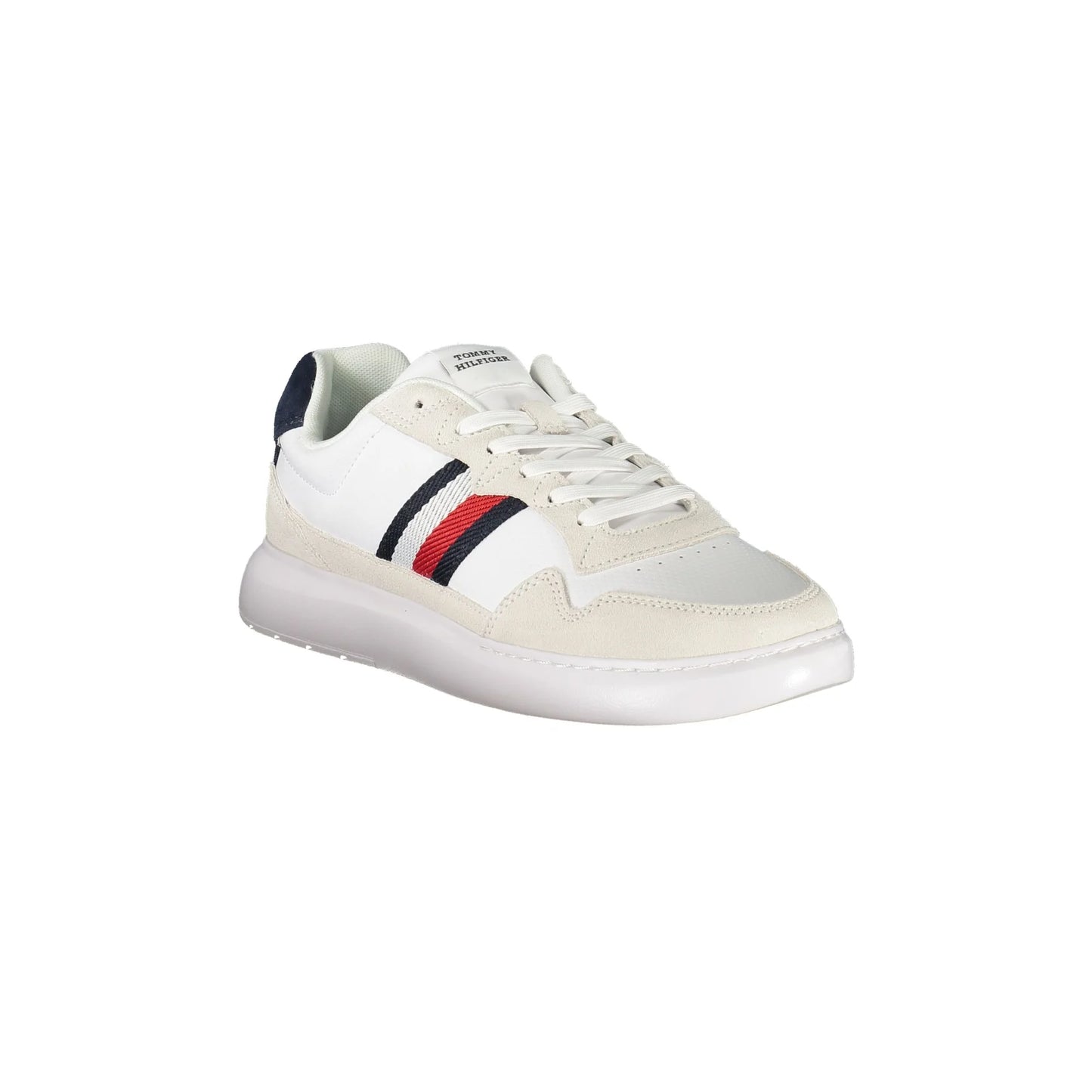 TOMMY HILFIGER Calzatura Sportiva Uomo Bianca con Ricamo e Plantare Removibile Sneakers bianco - vista 2