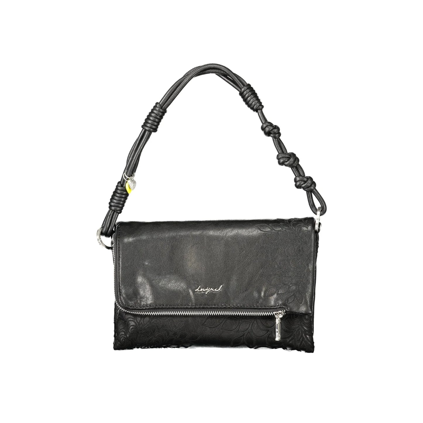 Desigual Borsa a Tracolla Donna Nera Dettagli a Contrasto Borse Nero - foto prodotto