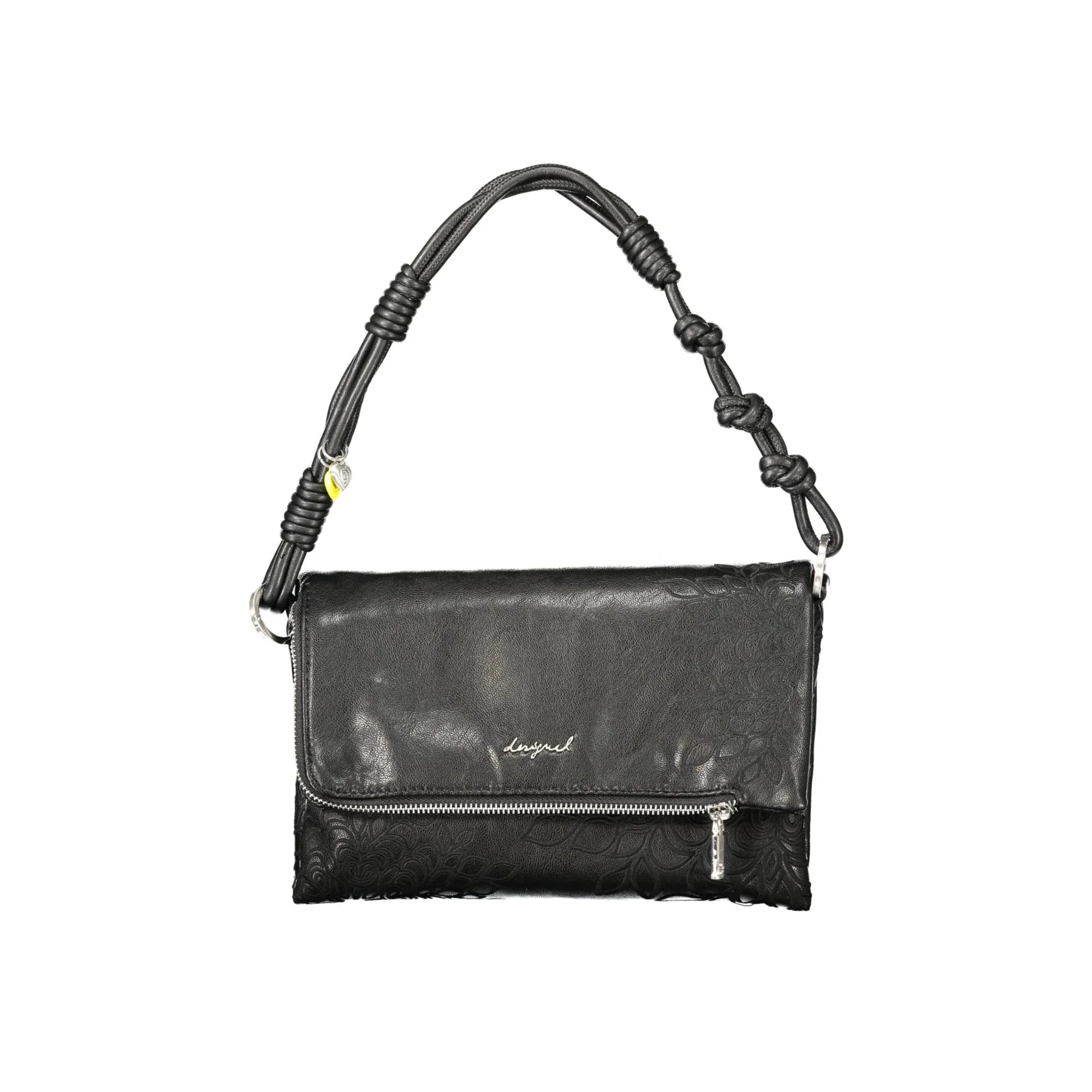 Desigual Borsa a Tracolla Donna Nera Dettagli a Contrasto Borse Nero - foto prodotto