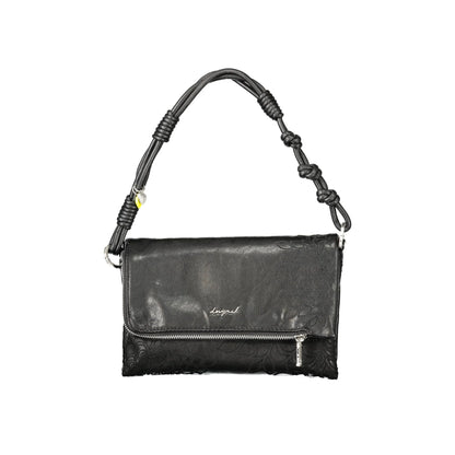 Desigual Borsa a Tracolla Donna Nera Dettagli a Contrasto Borse Nero - foto prodotto