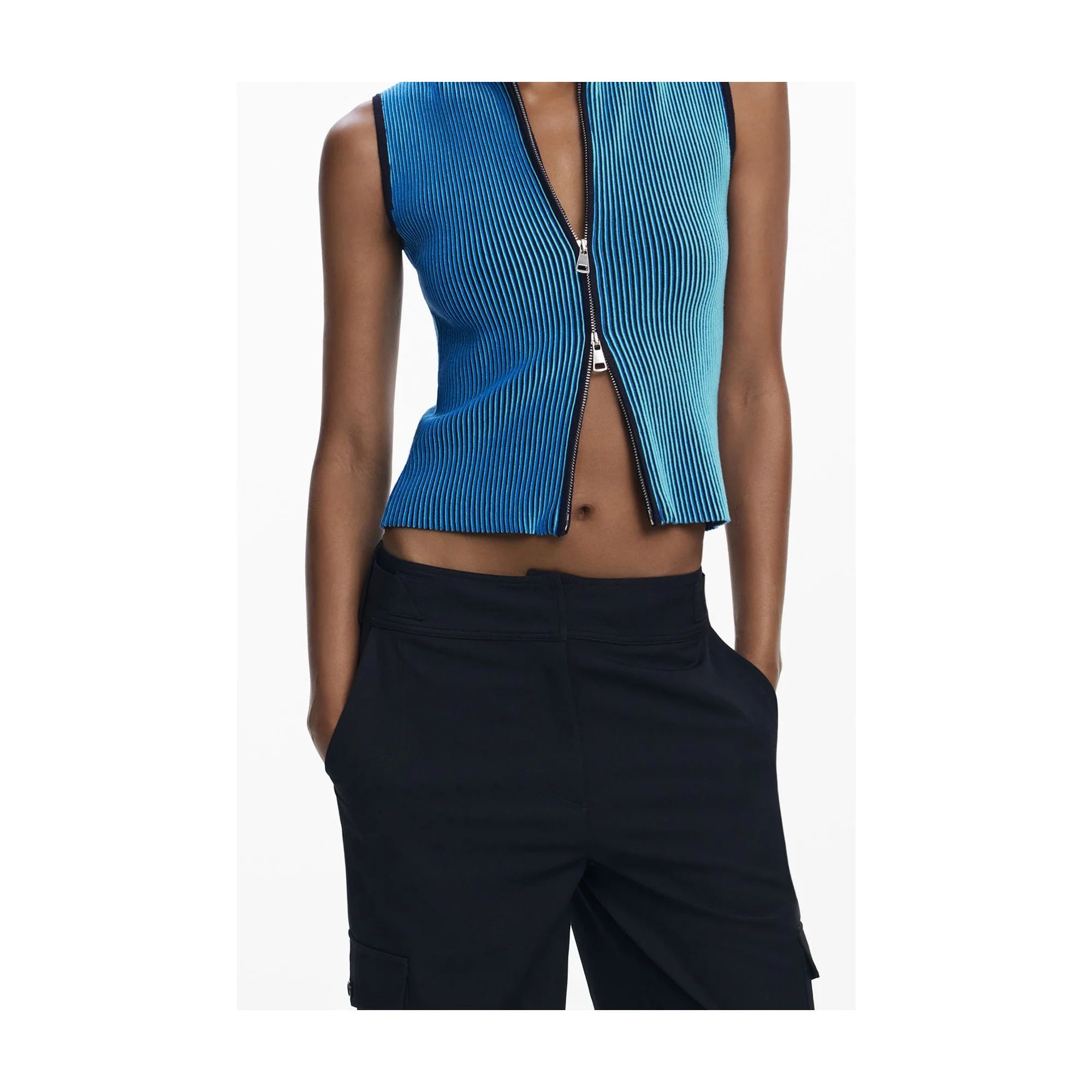 DESIGUAL PANTALONE DONNA NERO