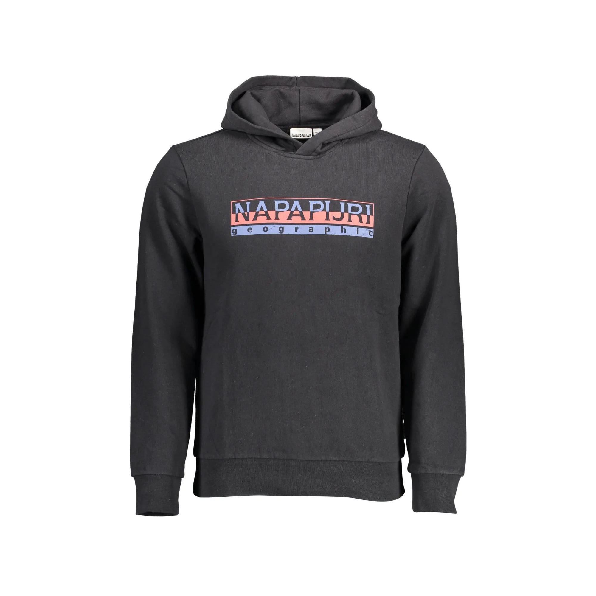 Napapijri Felpa Maniche Lunghe Uomo Nera Stampa Felpe Nero - foto prodotto