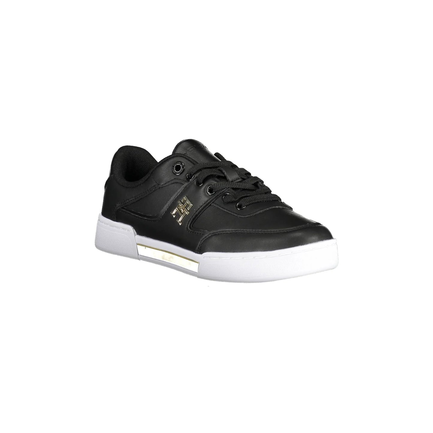 TOMMY HILFIGER Scarpe Sneakers Donna Nera con Lacci e Logo nero - vista 2