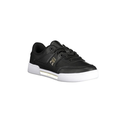 TOMMY HILFIGER Scarpe Sneakers Donna Nera con Lacci e Logo nero - vista 2