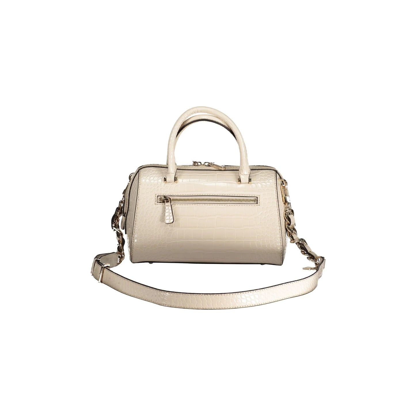 Guess Jeans Borsa Donna Nelka Beige con Doppi Manici e Tracolla Borse - vista 2