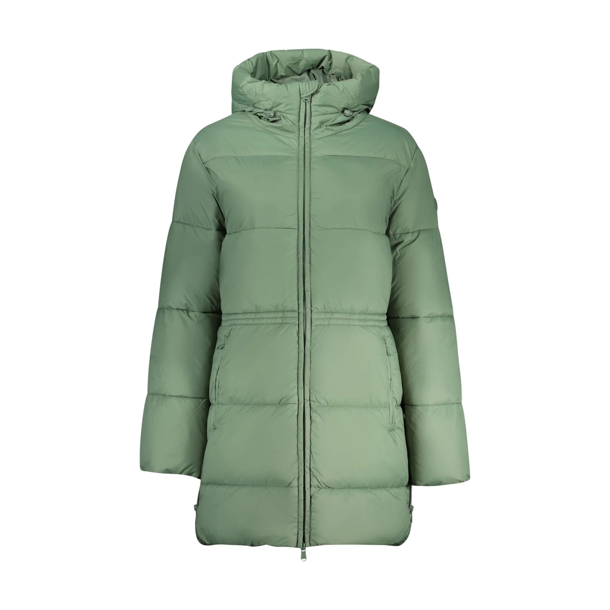 North Sails Giubbotto Donna Verde Lungo con Cappuccio Water Resistant Logo Giubbotti e Giacche - foto prodotto