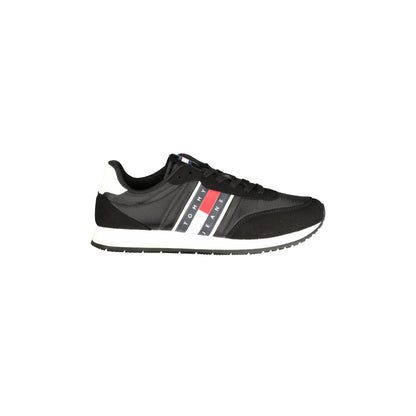 Tommy Hilfiger Sneakers Uomo Nere Stampa Logo Nero - foto prodotto