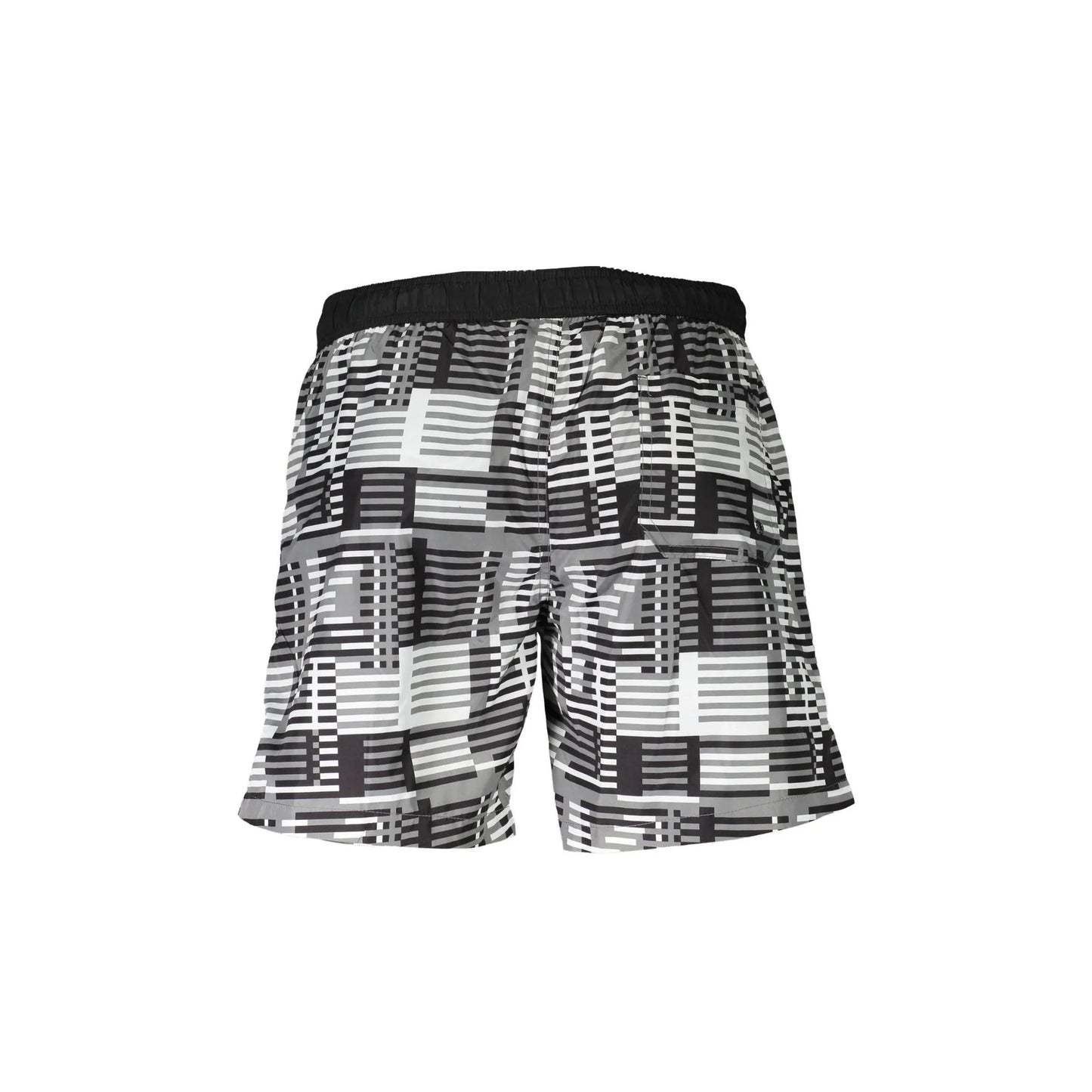 Karl Lagerfeld Beachwear Costume da Mare Uomo Nero Logo - vista 2