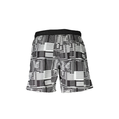Karl Lagerfeld Beachwear Costume da Mare Uomo Nero Logo - vista 2