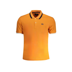 La Martina Polo Maniche Corte Uomo Arancione Ricamo