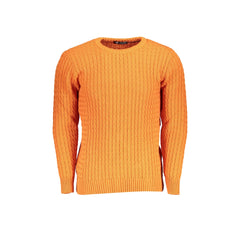 U.S. Grand Polo Sweter Męski Pomarańczowy Z Logo