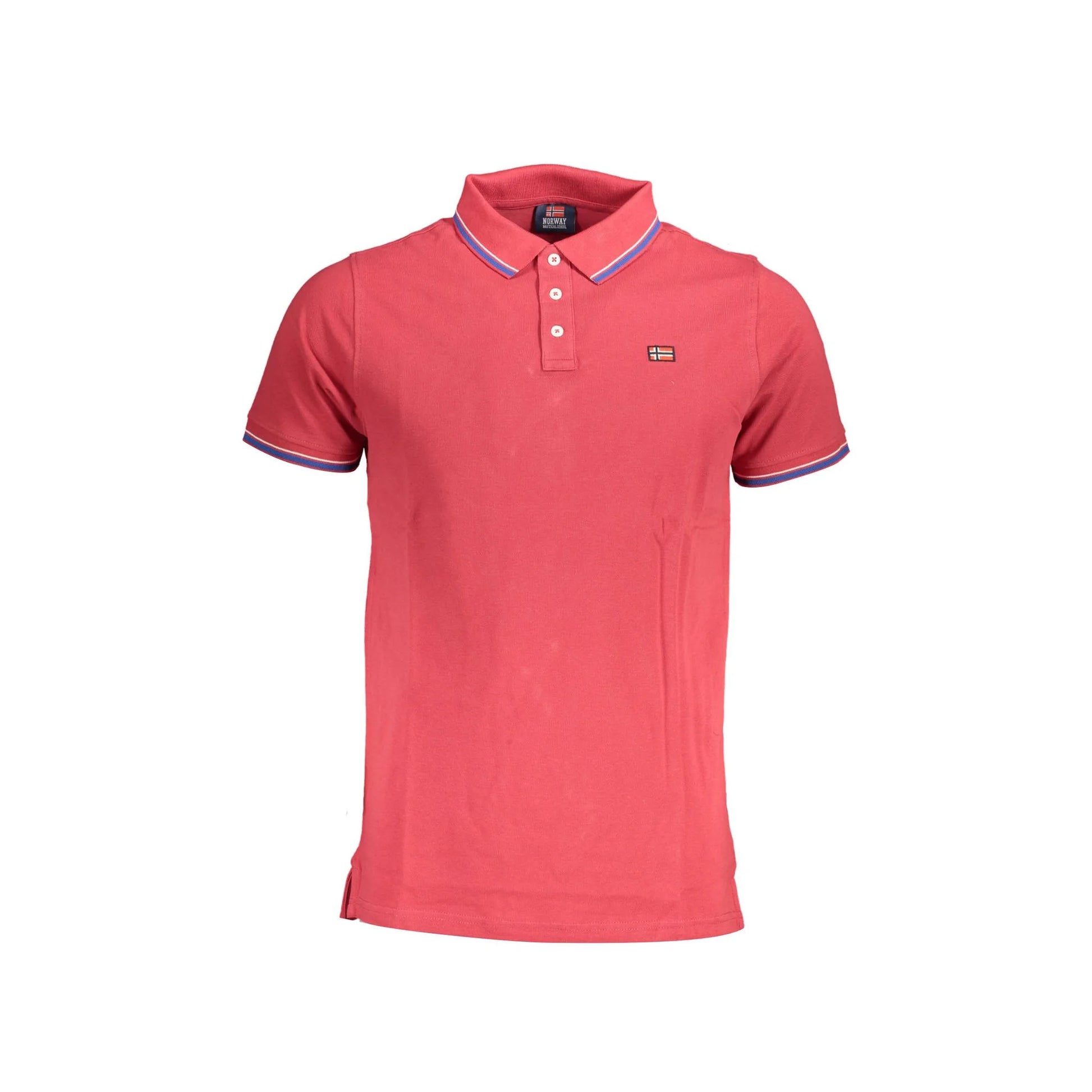 Norway 1963 Polo Maniche Corte Uomo Rossa Logo Rosso - foto prodotto