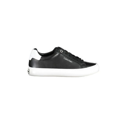 CALVIN KLEIN Scarpe Sneakers Donna Nere con Dettagli a Contrasto e Logo Nero - foto prodotto