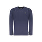 U.S. Grand T-Shirt Uomo Blu Maniche Lunghe Girocollo Stampa Logo - foto prodotto