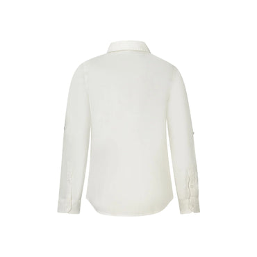 Guess Jeans Camicia Maniche Lunghe Bambino Bianca Ricamo Camicie bianco - vista 2