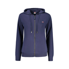 Norway 1963 Felpa Maniche Lunghe Donna Blu Zip