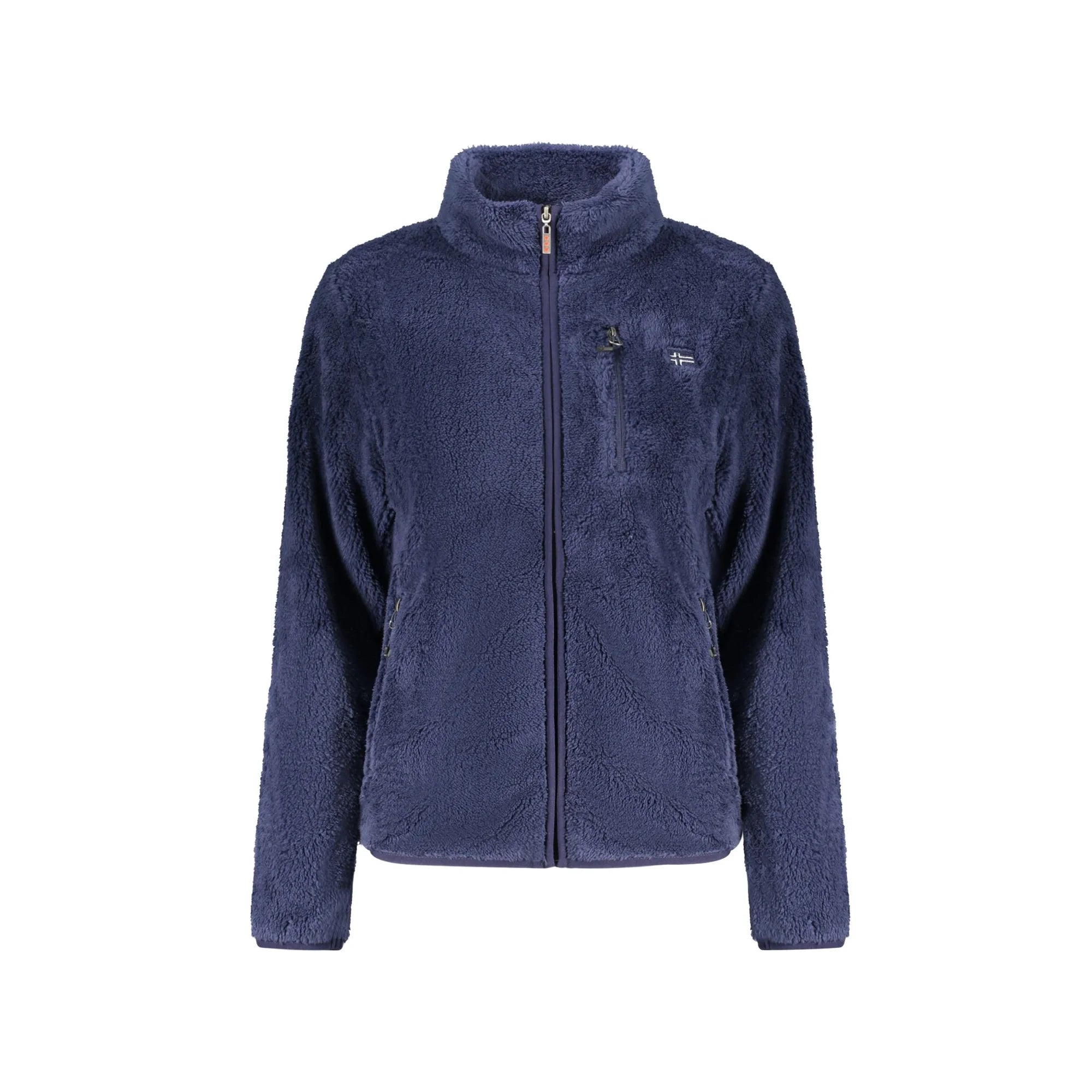 Norway 1963 Felpa Donna Blu con Zip Peluche Applicazione Logo Felpe - foto prodotto