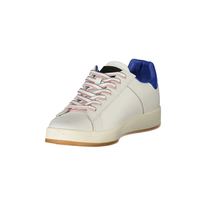 ESERCITO 1659 Scarpe Sportive Uomo Bianche Folgore con Dettagli Blu Sneakers bianco - vista 3