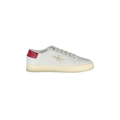 CALVIN KLEIN Scarpe Sportive Uomo Bianche con Dettagli a Contrasto Sneakers Bianco - foto prodotto