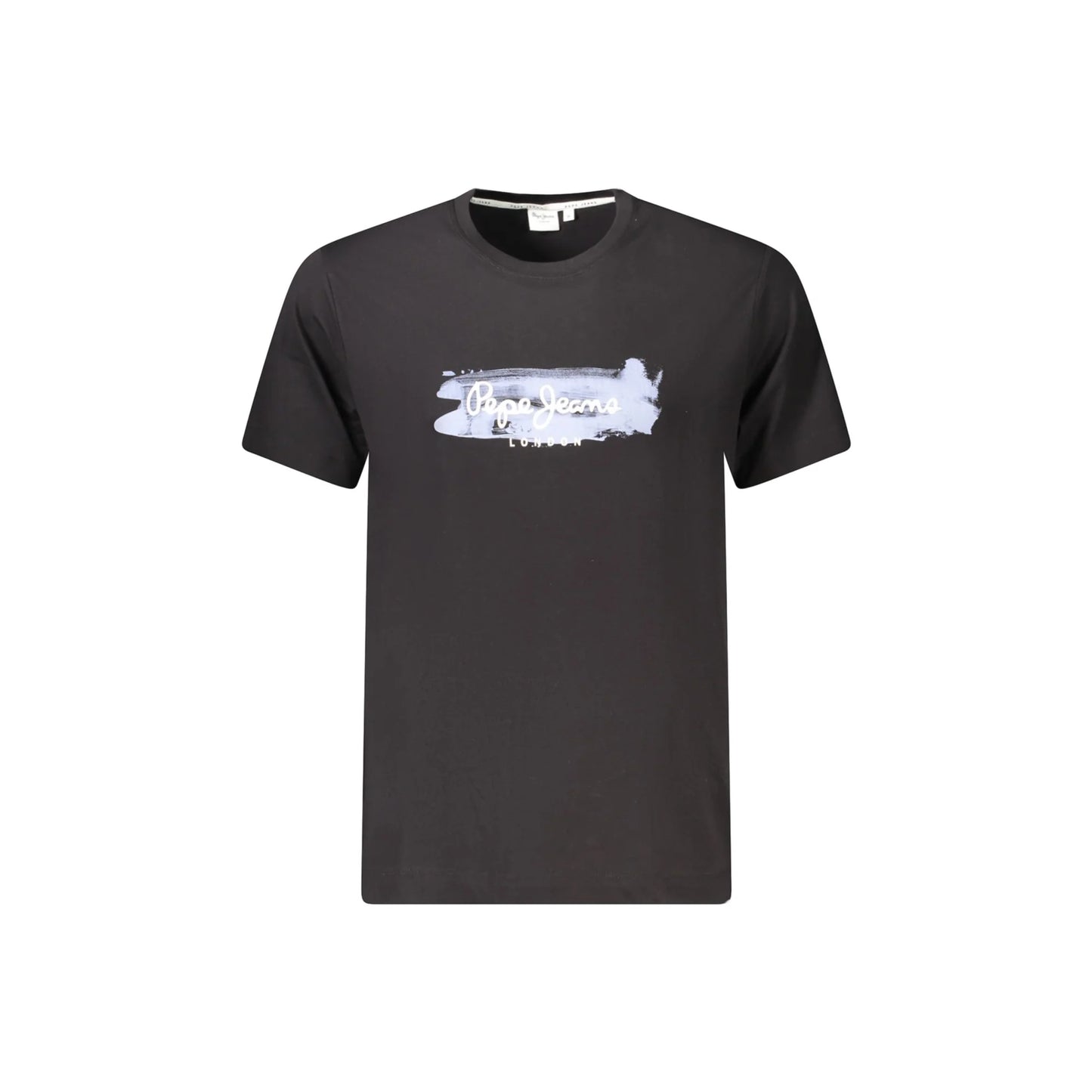 Pepe Jeans T-Shirt Maniche Corte Uomo Nera Stampa Logo Nero - foto prodotto