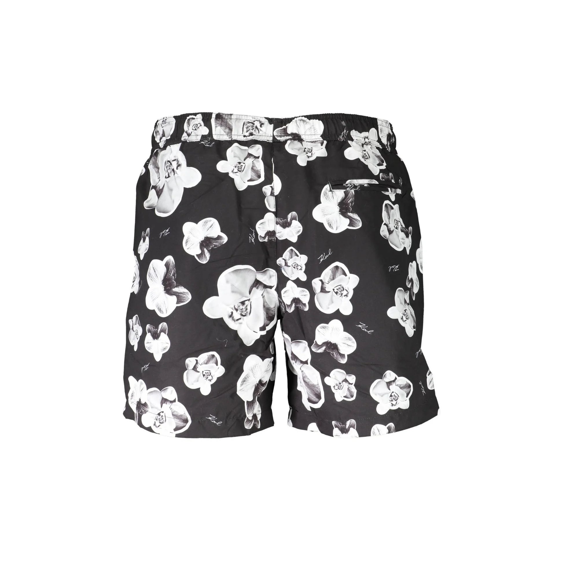 Karl Lagerfeld Beachwear Costume da Mare Uomo Nero Logo - vista 2