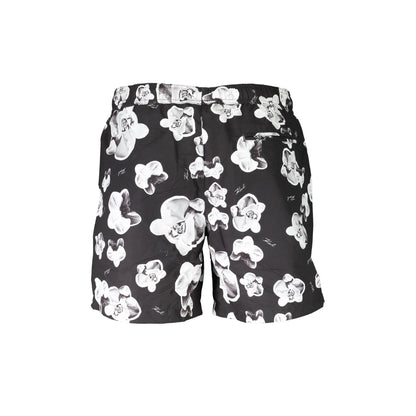 Karl Lagerfeld Beachwear Costume da Mare Uomo Nero Logo - vista 2