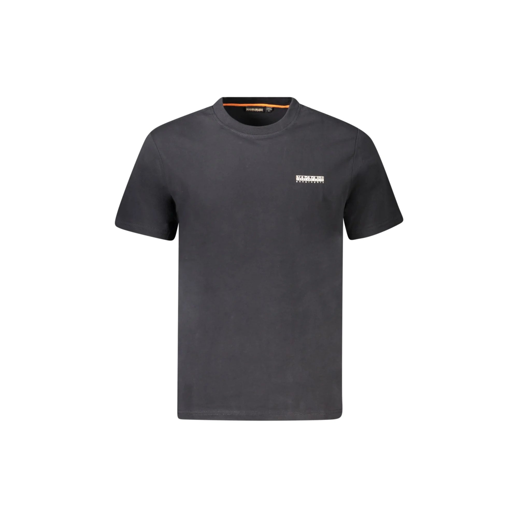 Napapijri T-Shirt Uomo Maniche Corte Girocollo Cotone Responsabile Logo Nero - foto prodotto