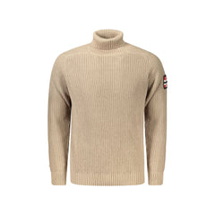 Norway 1963 Herren Pullover Beige mit Logo Stickerei