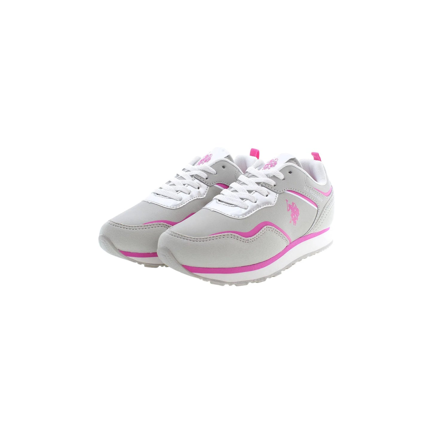 U.S. POLO BEST PRICE Scarpe Sneakers Bambina Grigie con Dettagli a Contrasto bambino grigio - vista 2