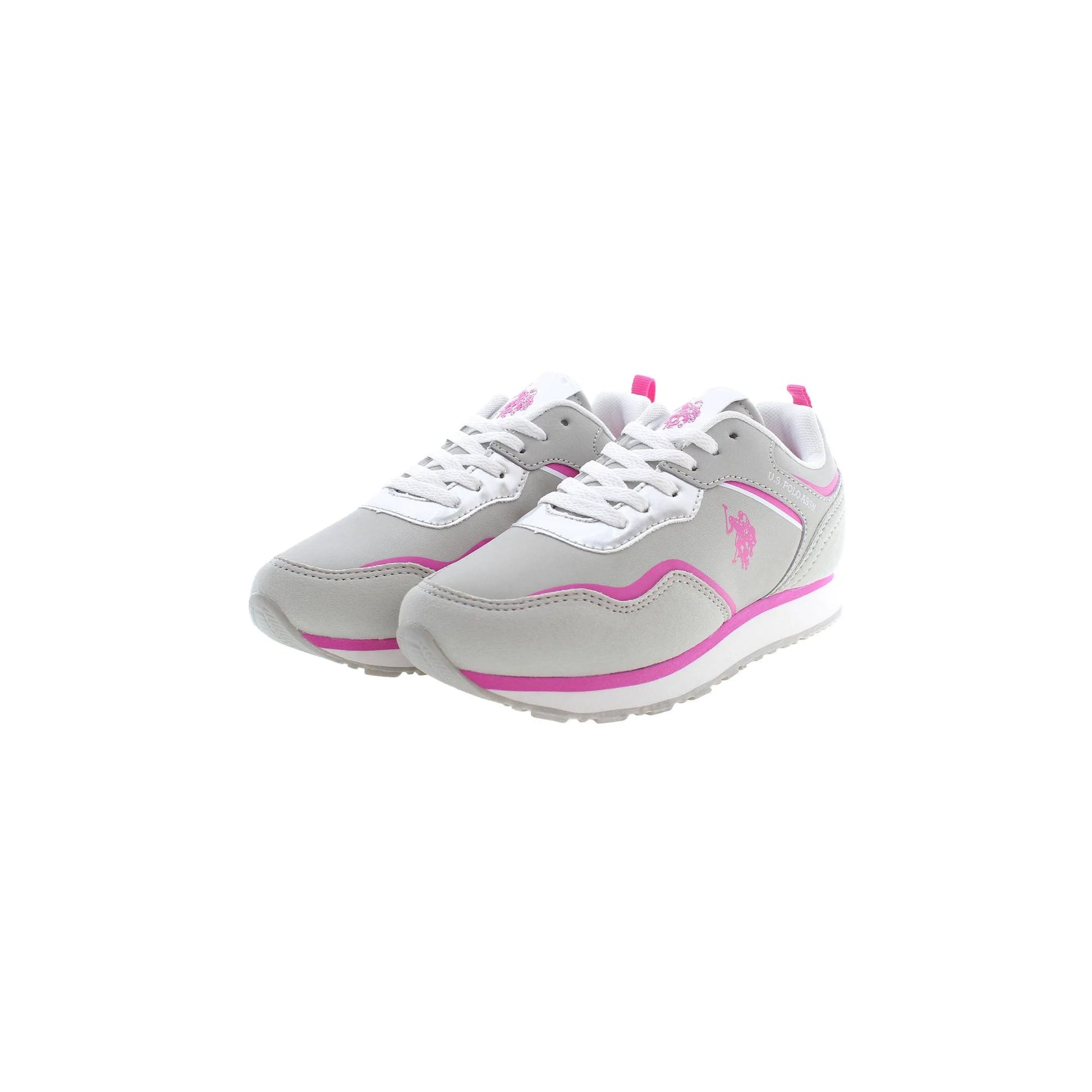 U.S. POLO BEST PRICE Scarpe Sneakers Bambina Grigie con Dettagli a Contrasto bambino grigio - vista 2