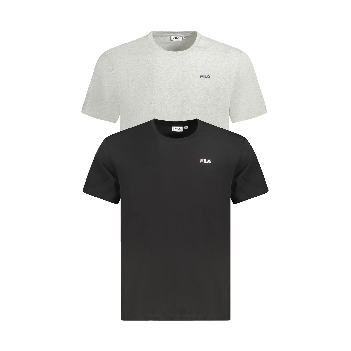 Fila T-Shirt Maniche Corte Uomo Nera Stampa Logo Nero - foto prodotto
