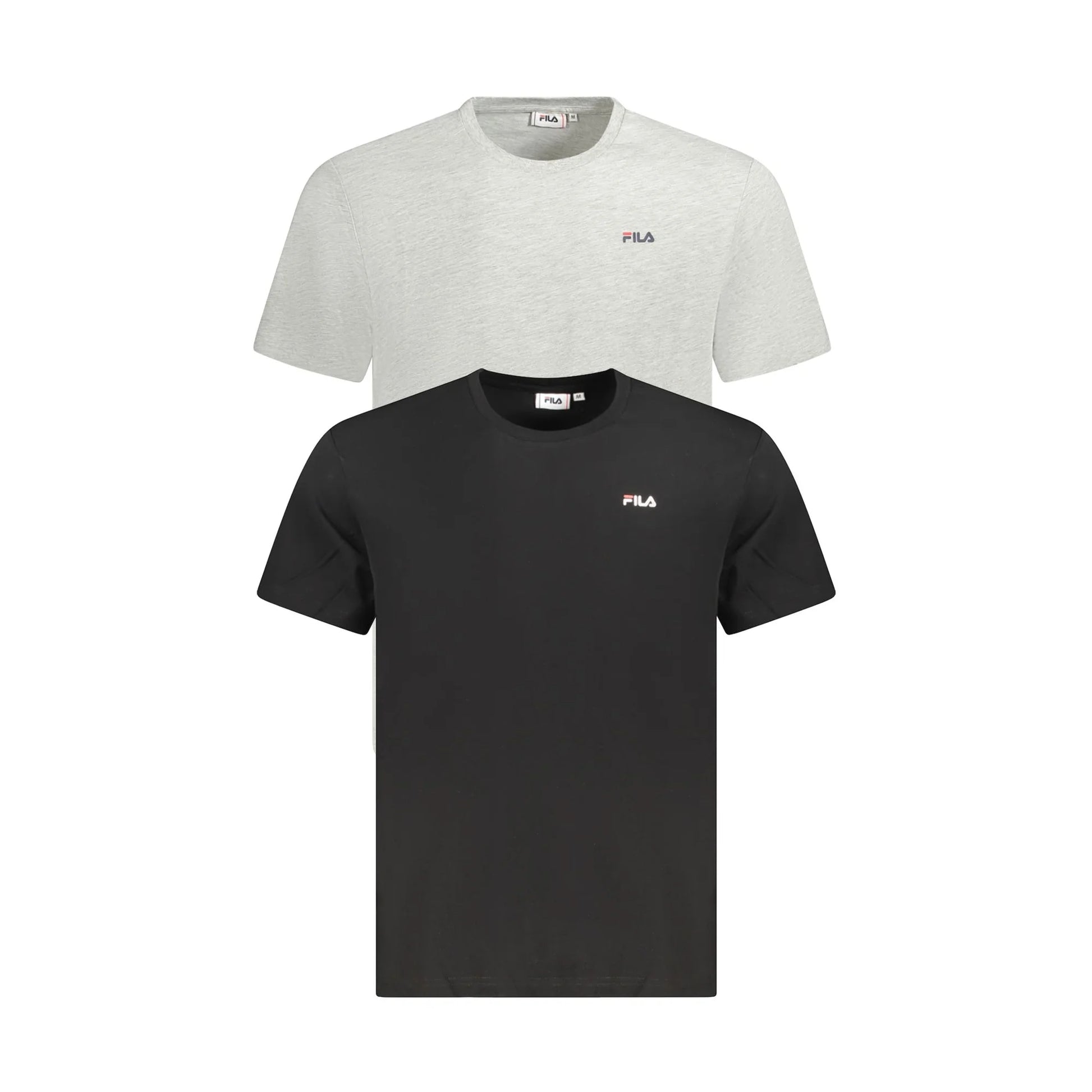 Fila T-Shirt Maniche Corte Uomo Nera Stampa Logo Nero - foto prodotto