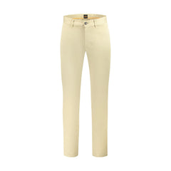 Boss Pantaloni Uomo beige Slim Fit con Logo