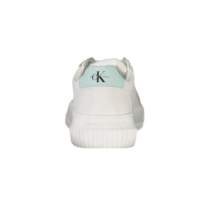 CALVIN KLEIN Scarpe Sneakers Donna Bianche con Dettagli a Contrasto bianco - vista 3