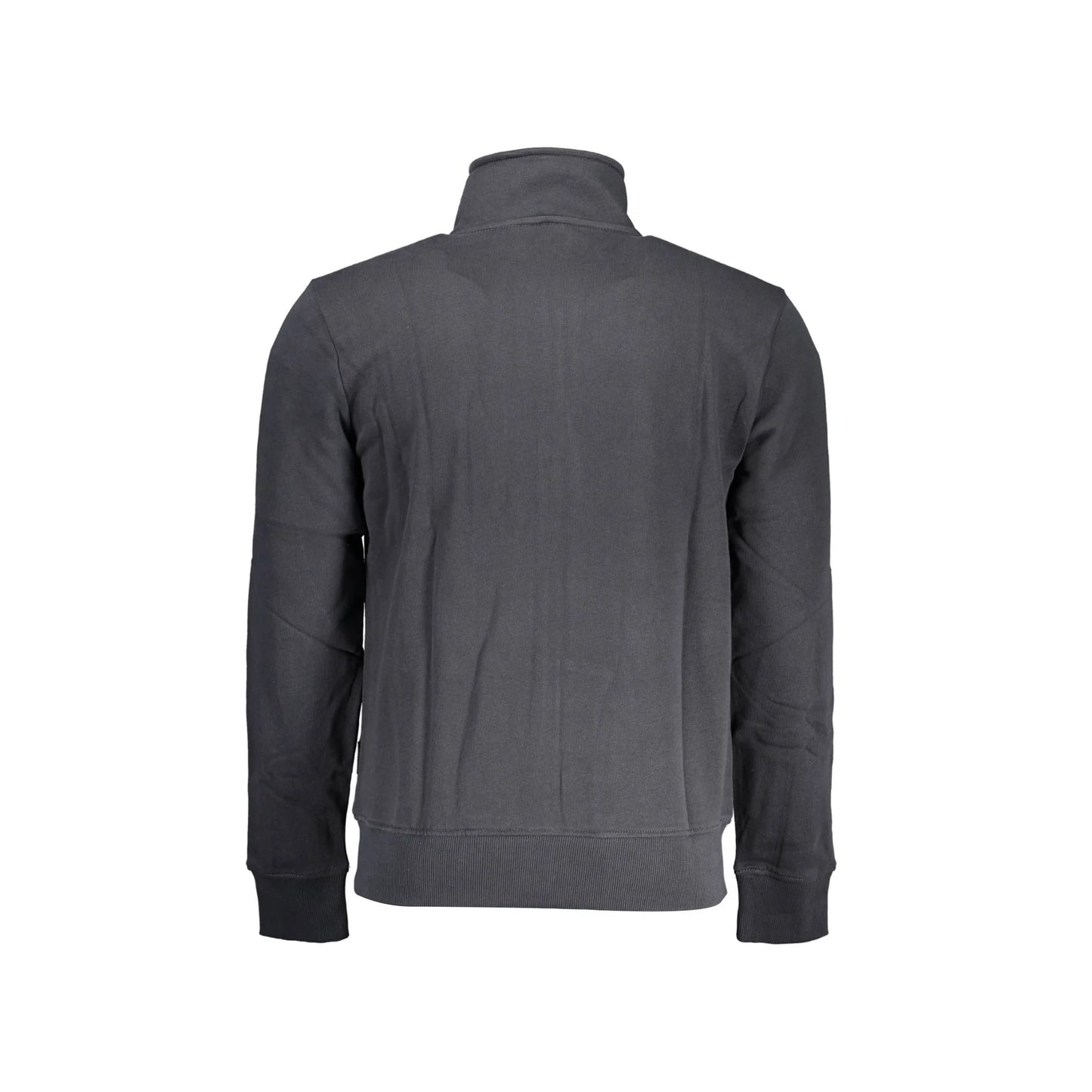 Napapijri Felpa Maniche Lunghe Uomo Nera Zip Ricamo Felpe nero - vista 2