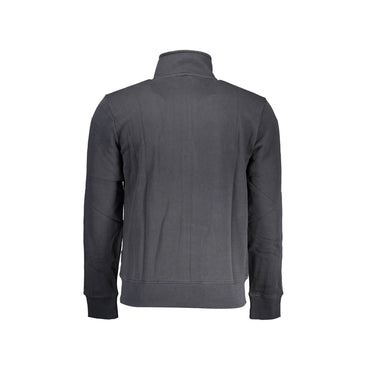 Napapijri Felpa Maniche Lunghe Uomo Nera Zip Ricamo Felpe nero - vista 2