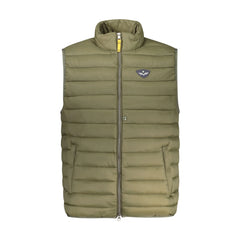 Armata di Mare Smanicato Uomo Verde con Zip e Logo