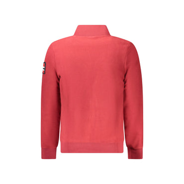 Norway 1963 Felpa Uomo Rosso Zip Pile Tasche Ricamo Logo Felpe - vista 2